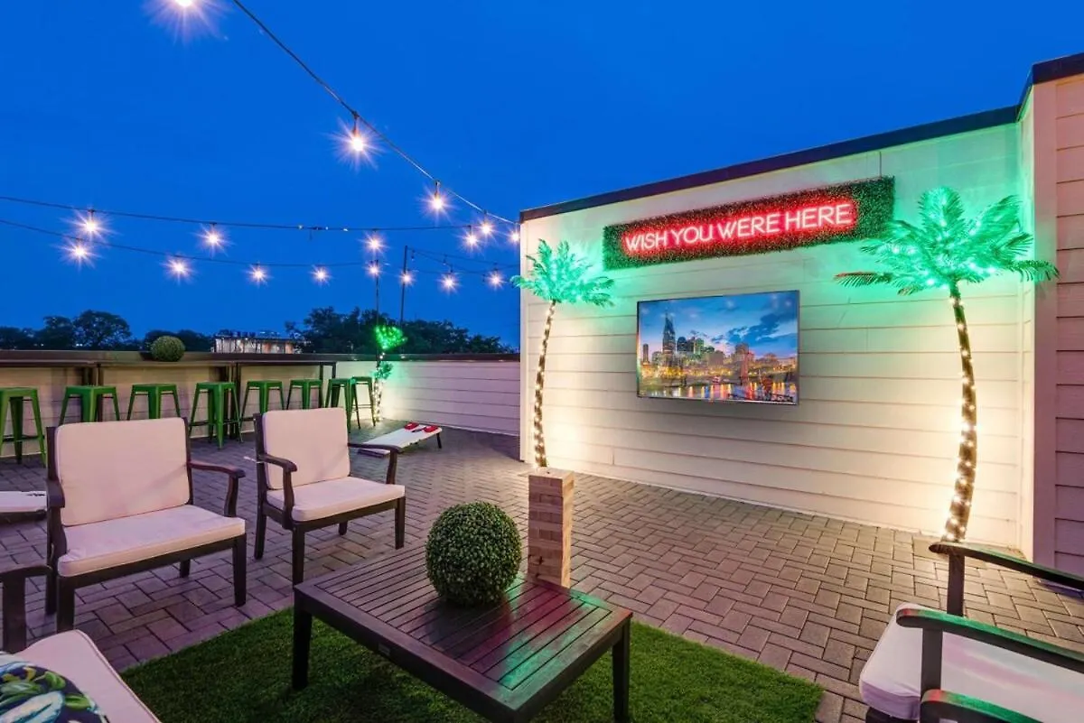 New High Note Rooftop Views 10 Beds Near Dt Nashville Tatil Evi