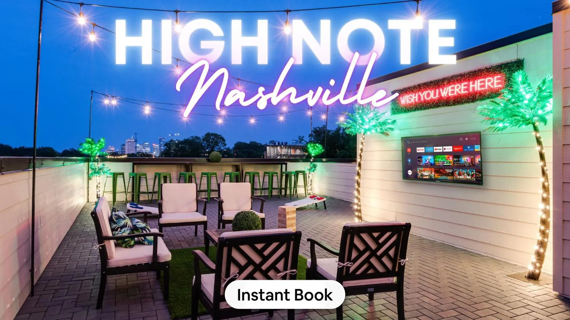 New High Note Rooftop Views 10 Beds Near Dt Nashville